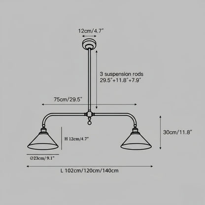 Modern Brass Pendant Light – White Ceramic Island Chandelier