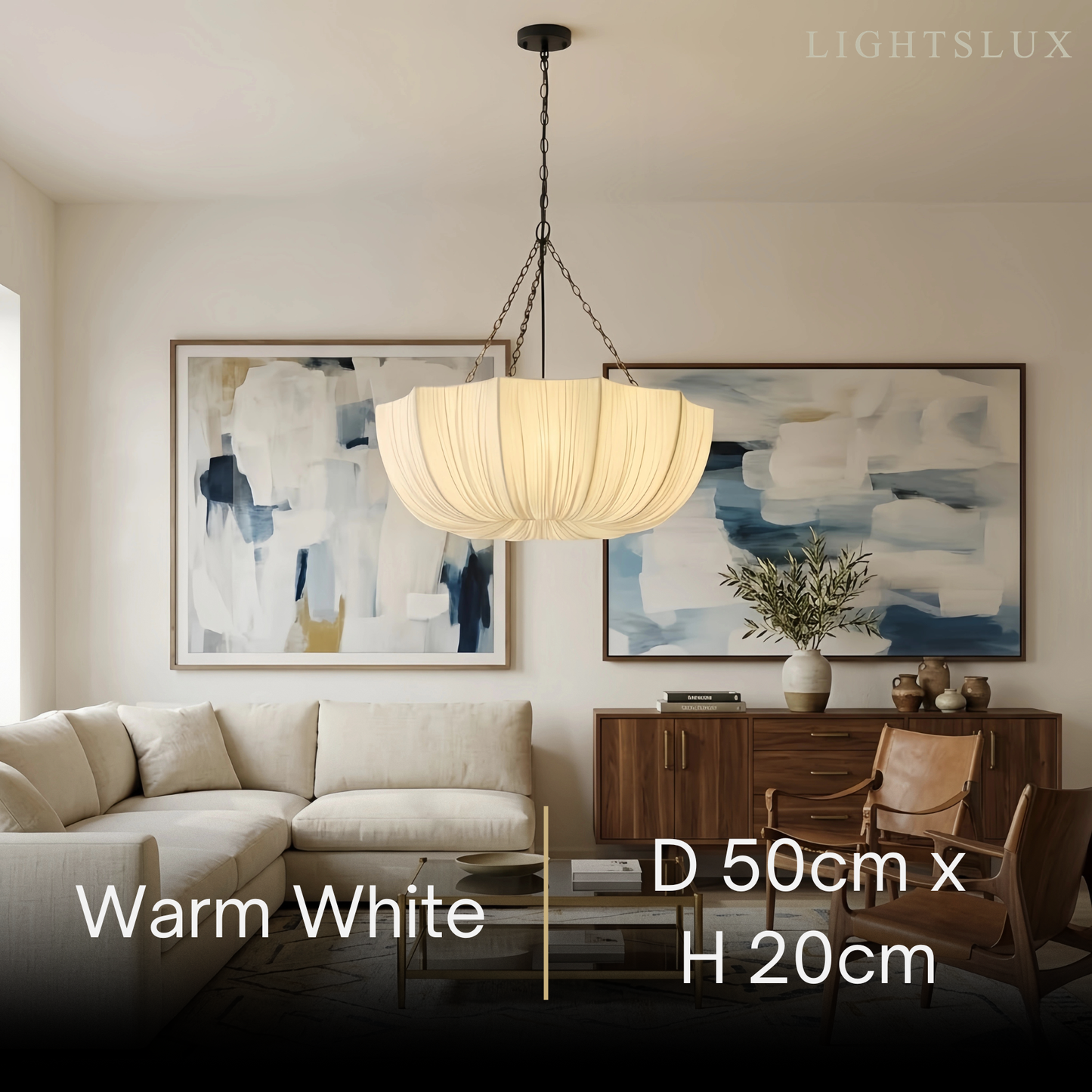 Modern Fabric Pendant Light 