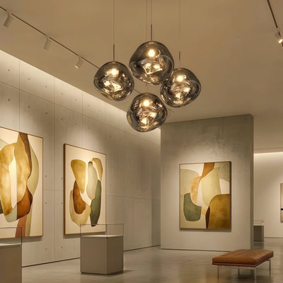 Contemporary Twisted Pendant Lamp — Mirror Finish in 4 Color 