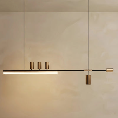Minimalist_Linear_Pendant_Light_Gold_Metal_Acrylic_for_Dining_Room