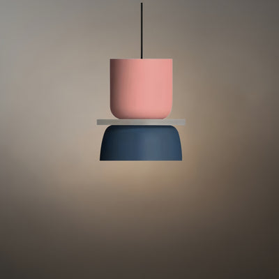Morandia Art Deco Contrast Color Pendant Light - Metal Design for Dining Room