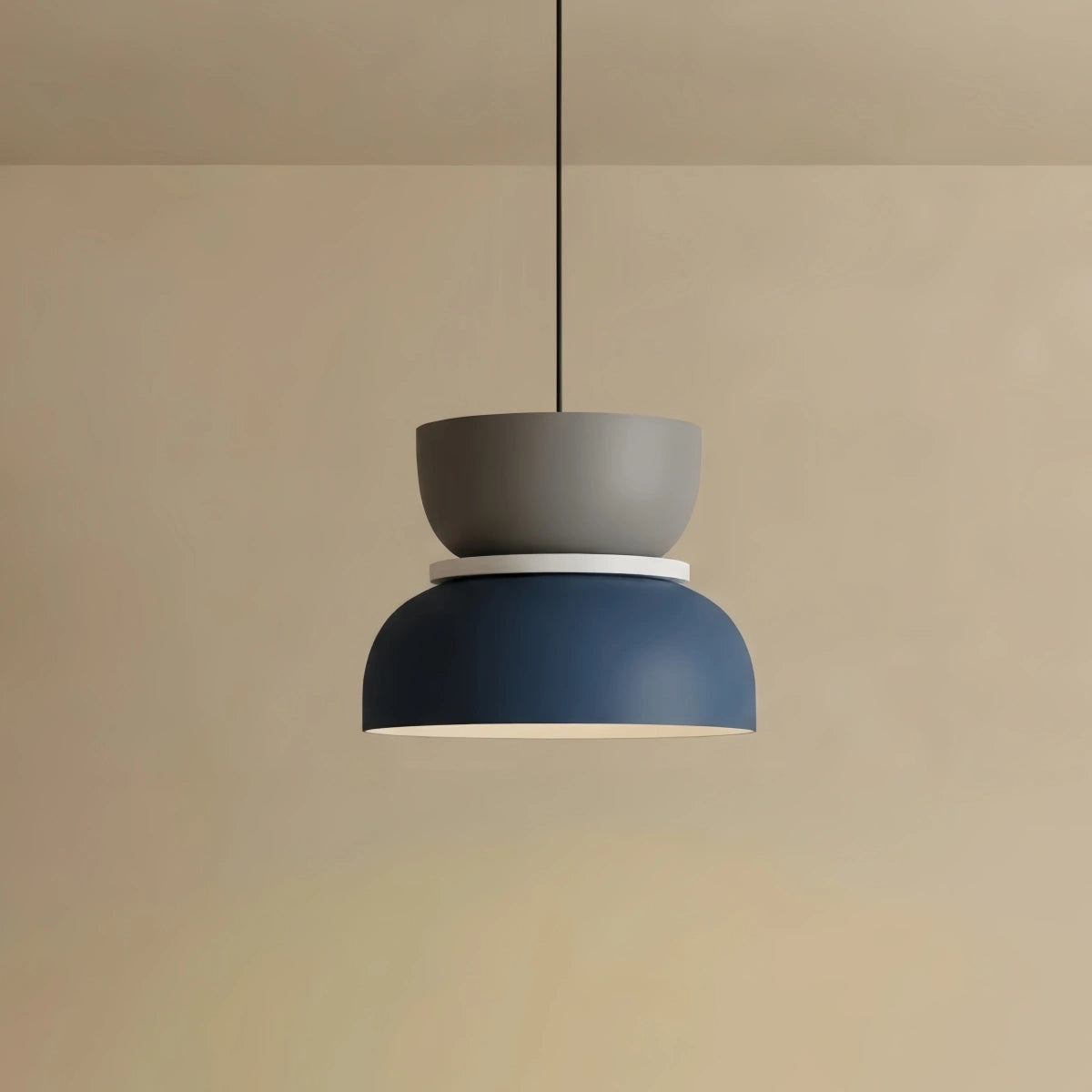 Morandia Art Deco Contrast Color Pendant Light - Metal Design 