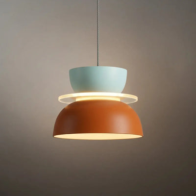 Morandia Art Deco Contrast Color Pendant Light - Metal