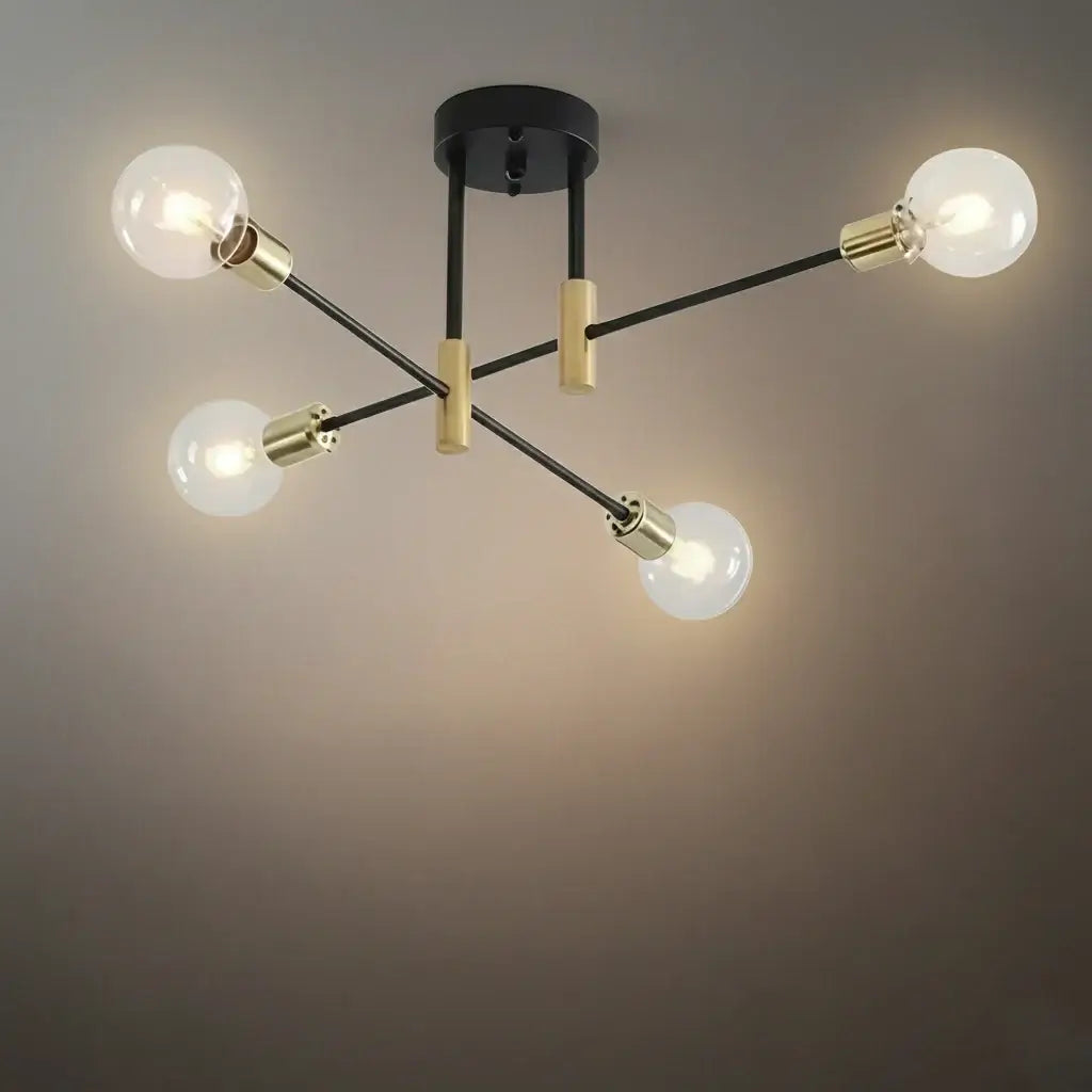 Modern Branching Chandelier 