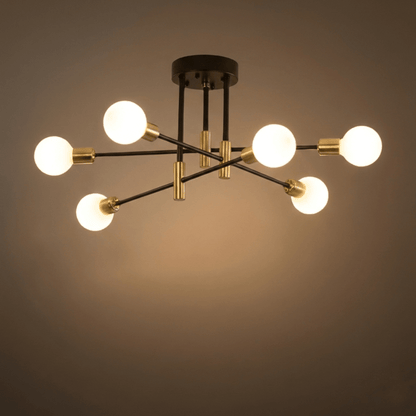 Modern Branching Chandelier 