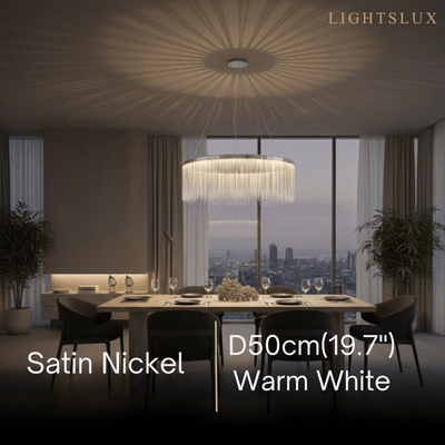 Royal Pendant Light –Gold/Satin Nickel Metal Finish for Living Room