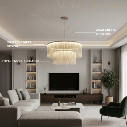 Royal Pendant Light –Gold/Satin Nickel Metal Finish