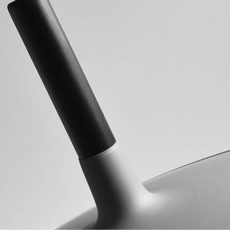 Industrial White Pendant Light Flying Saucer Metal Detail