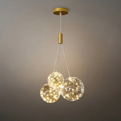 Designer Bubble Pendant Light — Clear Glass