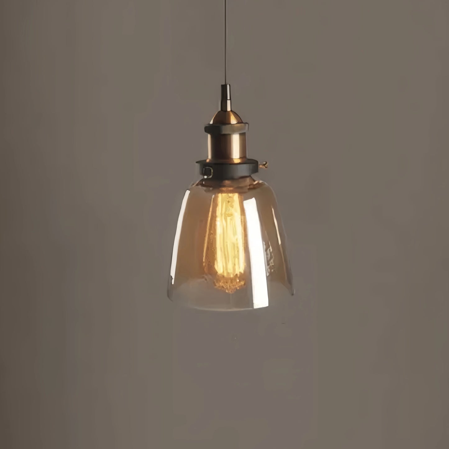 Irondale Industrial Glass Pendant Light 