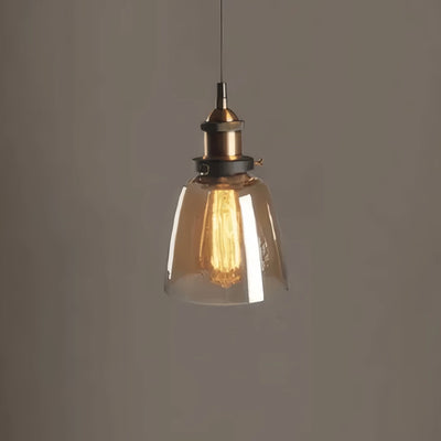 Irondale Industrial Glass Pendant Light 