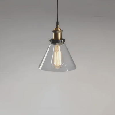 Irondale Industrial Glass Pendant Light 