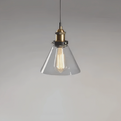 Irondale Industrial Glass Pendant Light 