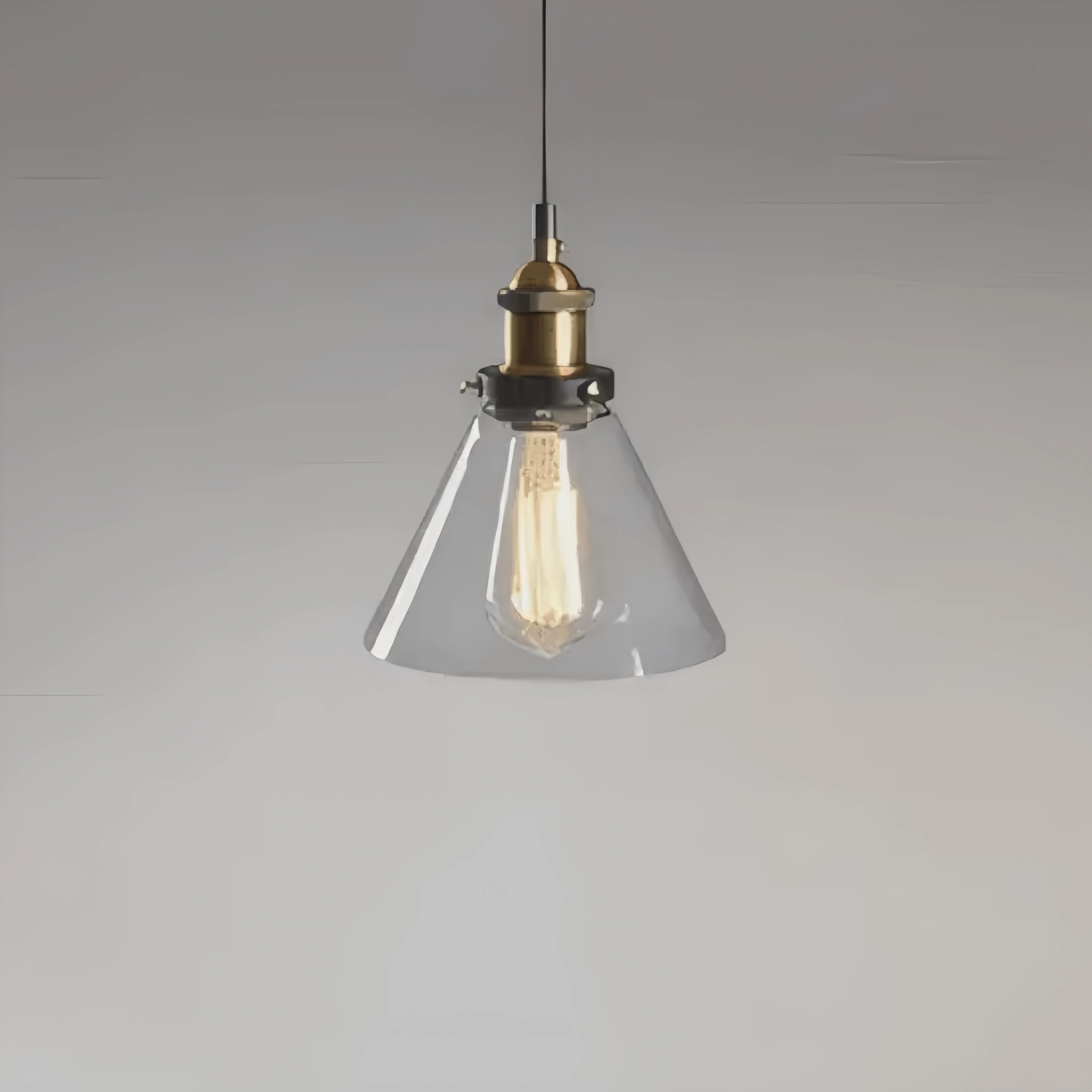 Irondale Industrial Glass Pendant Light 