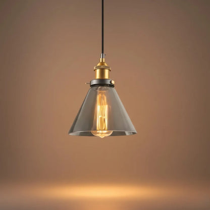 Irondale Industrial Glass Pendant Light