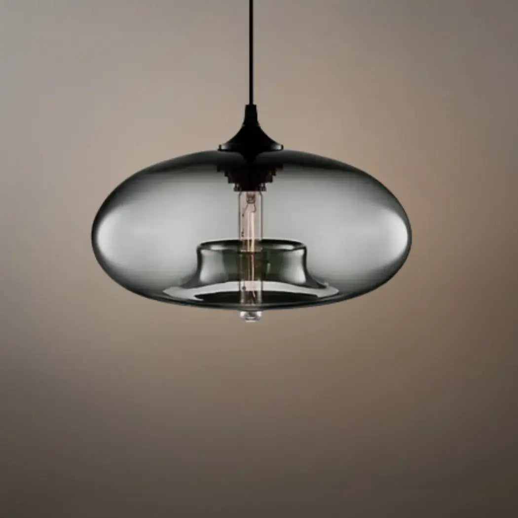 Morandia Modern Glass Pendant Light – Bread-Shaped Kitchen Island Lamp, 5 Colors