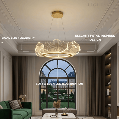 Excelis Modern Metal/Acrylic Chandelier