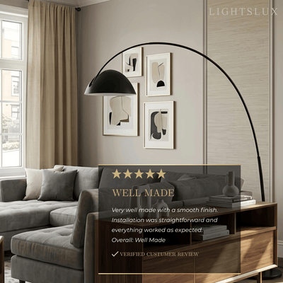 Velora Modern Black Floor Lamp