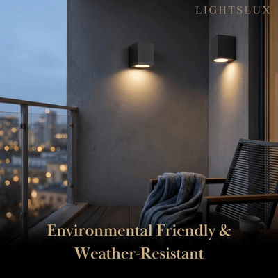  Minimalist Square/Cylindrical Outdoor Wall Lamp