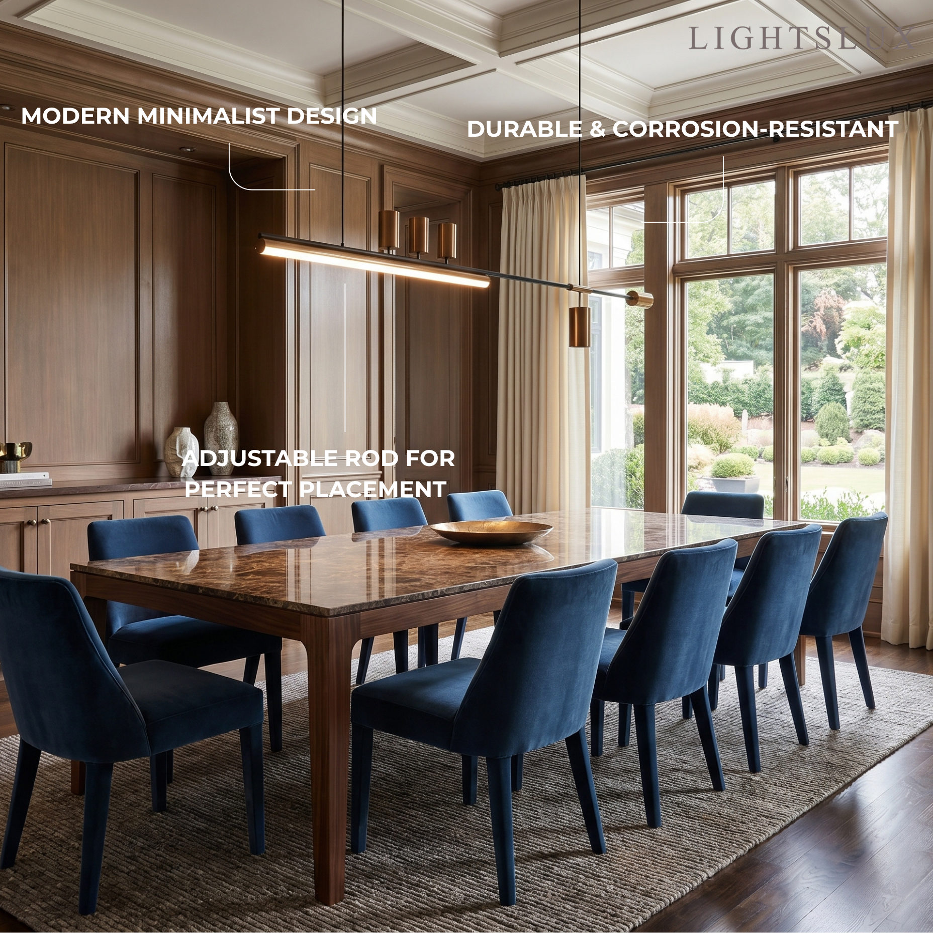 Arcato Minimalist Linear Pendant Light