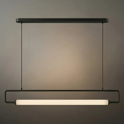 Arcato Minimalist Rectangular Pendant Light - Metal & Acrylic for Kitchen