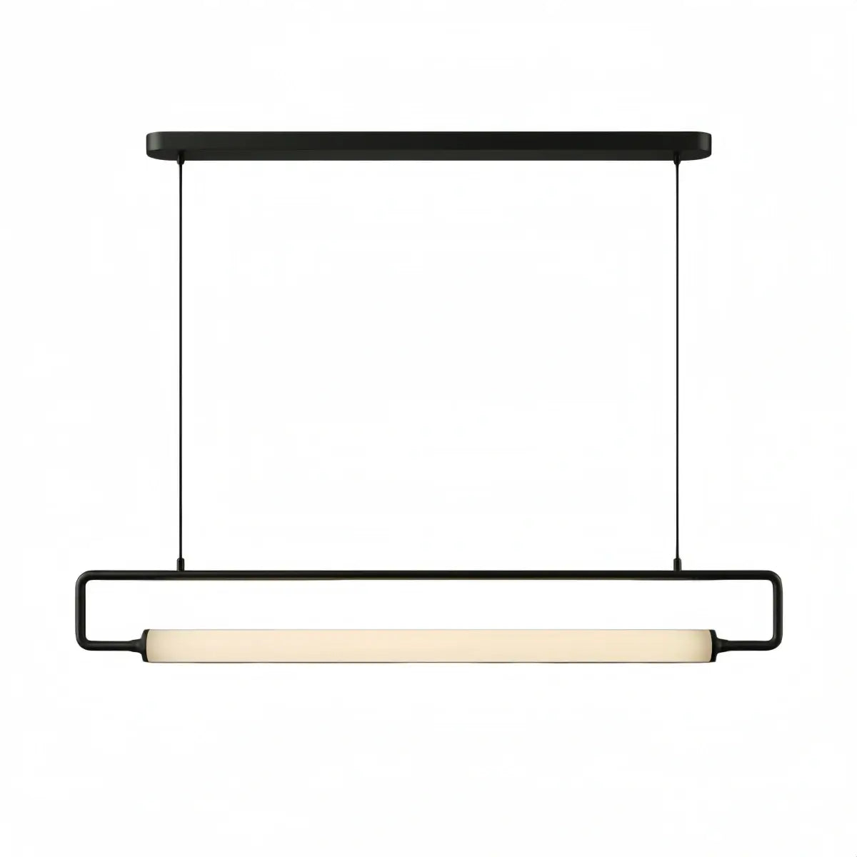 Arcato Minimalist Rectangular Pendant Light - Metal & Acrylic for Kitchen