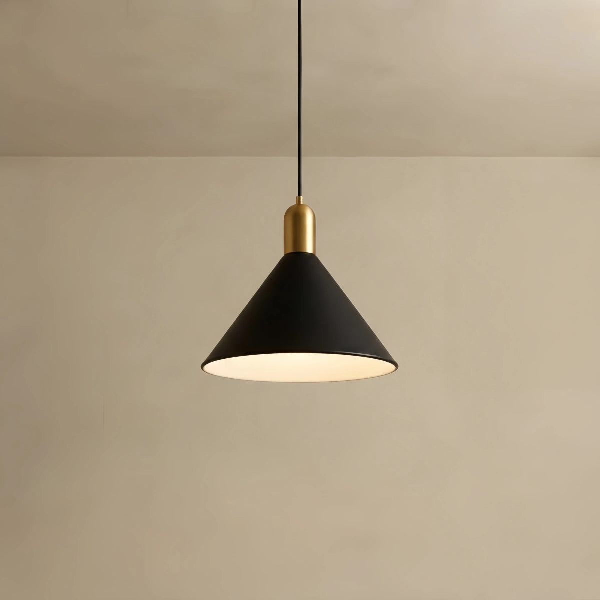 Irondale Modern Pendant Light - White/Black/Gold Metal/Acrylic for Bedroom