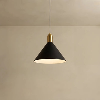 Irondale Modern Pendant Light - White/Black/Gold Metal/Acrylic for Bedroom