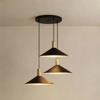  Pendant Light - White/Black/Gold Metal/Acrylic for Bedroom