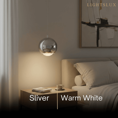 Excelis Modern Ball Pendant Light Gold/Silver Metal/Acrylic for Bedroom/Dining Room