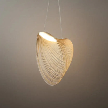 LZ263 Zenno Art Deco Pendant Light - Irregular Wooden Design for Dining Room