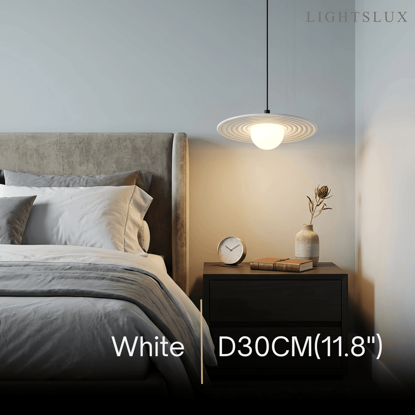 Arcato Modern Black/White Pendant Light