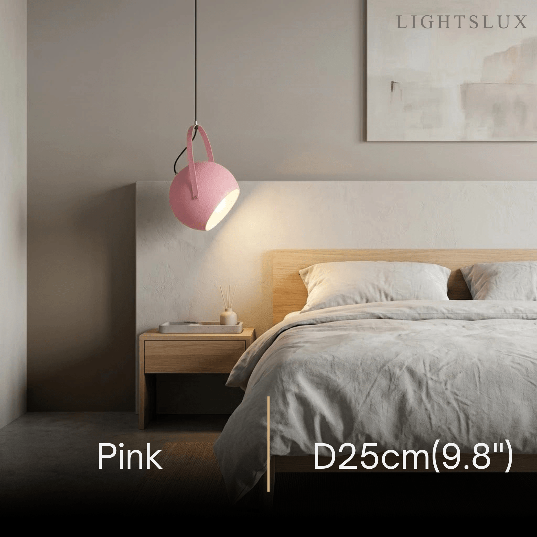 Morandia Nordic Art Deco Pendant Light — 5-Color Metal for Bedroom