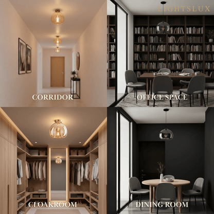 Vetro Modern Globe LED Ceiling Light/Pendant Light 