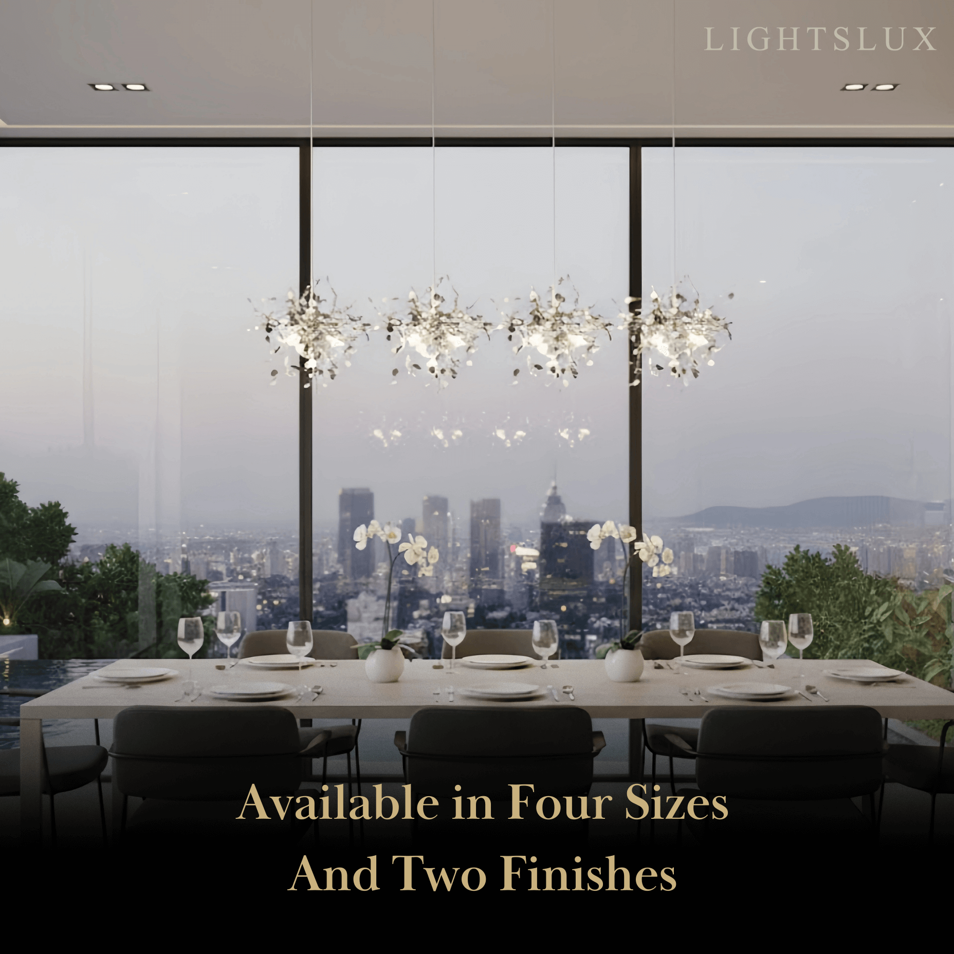 Excelis Art Deco Cluster Chandelier