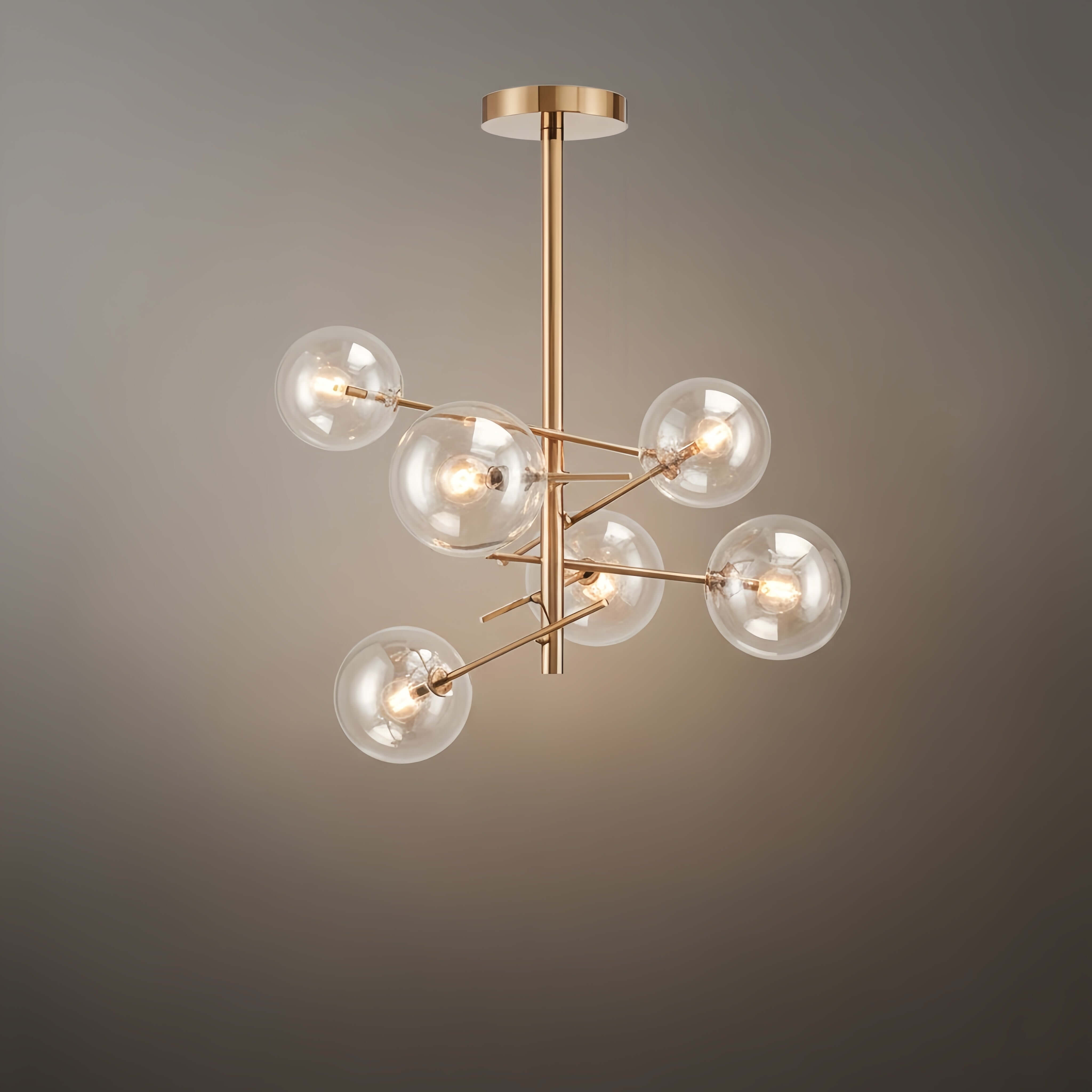 Chandelier – Luxury Black/Gold Metal for Dining Room