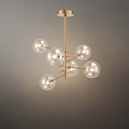 Chandelier – Luxury Black/Gold Metal for Dining Room