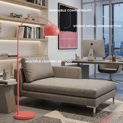 Nordic Floor Lamp - Metal in Black/Blue/Gold/Pink