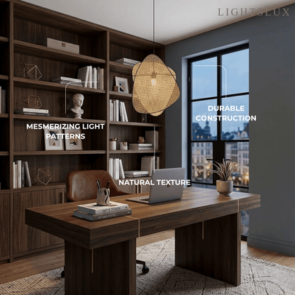 Pendant Light — Rattan & Willow Weave Dimensions