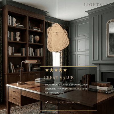 Pendant Light — Rattan & Willow Weave Dimensions