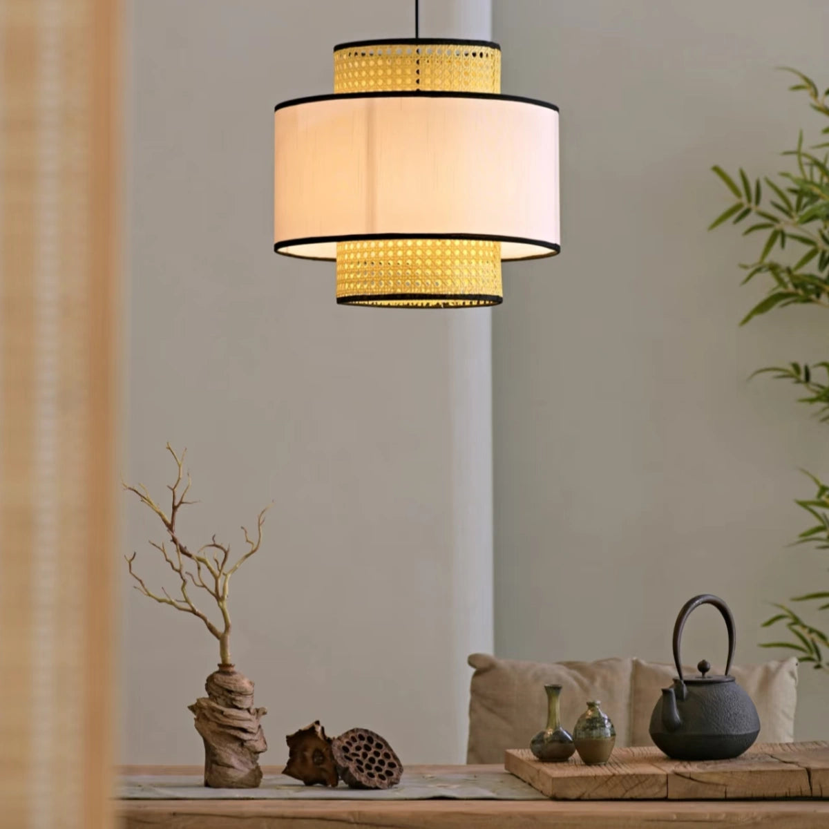 Farmhouse  Pendant Light - Fabric