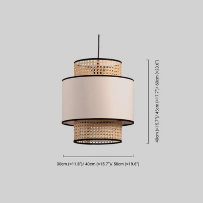 Farmhouse  Pendant Light - Fabric