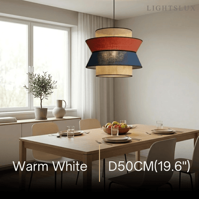 Bamburo Farmhouse Wood Pendant Light - Rustic