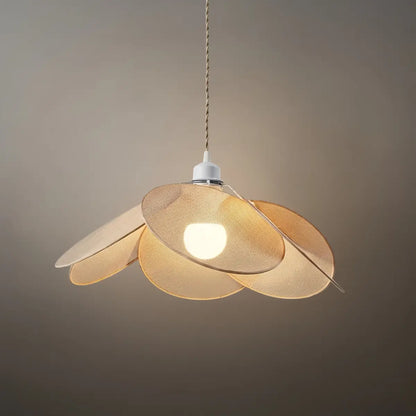 Zenno Farmhouse Metal & Fabric Pendant Light