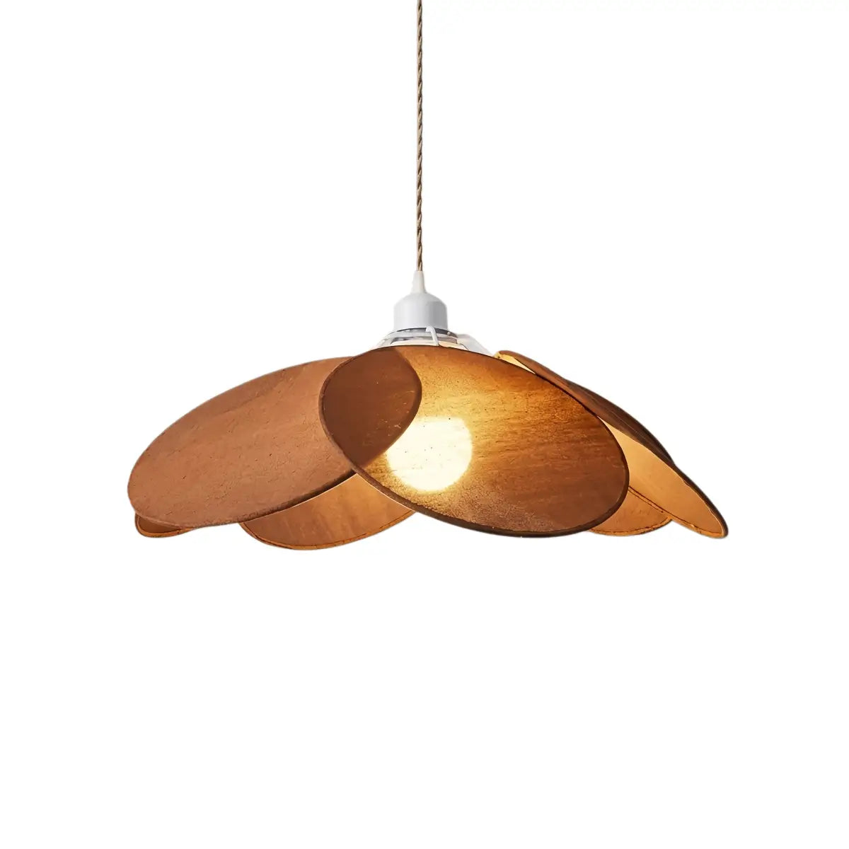 Zenno Farmhouse Metal & Fabric Pendant Light
