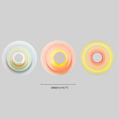 Morandi Metal Wall Lamp - Blue/Pink/Yellow Round Design