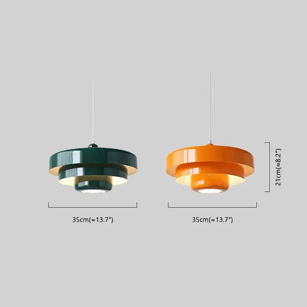 Morandia Nordic LED Pendant Light – Orange/Green/White/Yellow/Pink Metal Kitchen