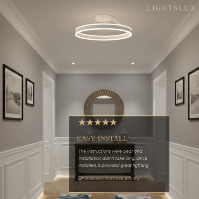 Embrace Modern Circular Flush Mount Ceiling Light