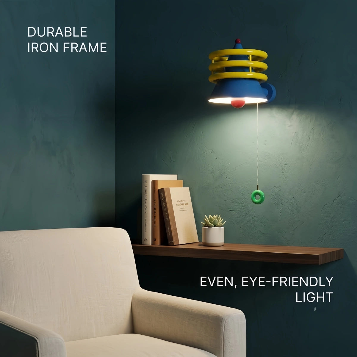 Morandia Cartoon Wall Lamp--Acrylic And Iron for Children's Room