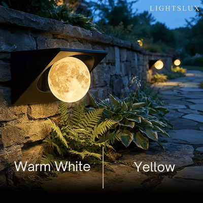 Lunara Elegant Cubic Outdoor Wall Lamp--Hardwired & Solar for Yard